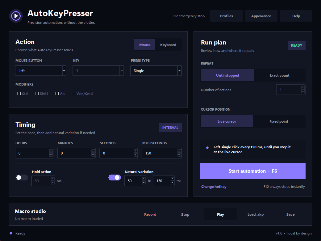 AutoKeyPresser application screenshot