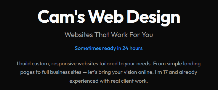 Cam's Web Design