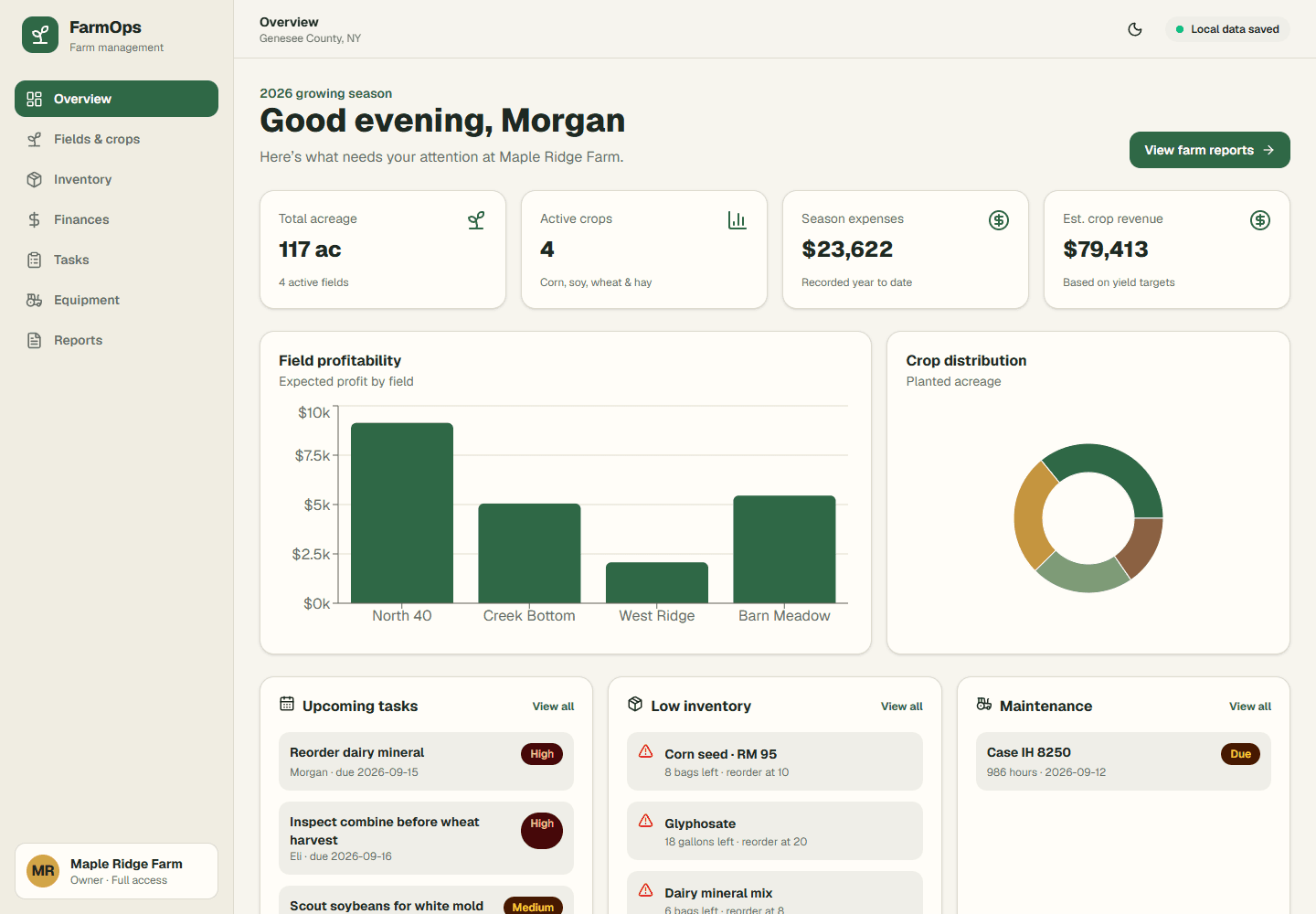 FarmOps project preview